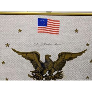 VTG Warming Tray 1776 Bicentennial American Eagle 17x11"